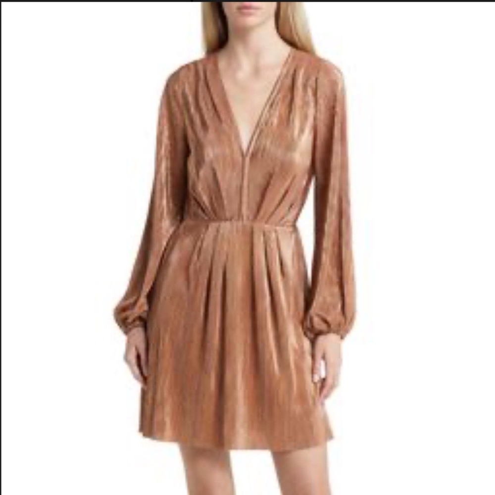 Metallic Rose Gold Dress